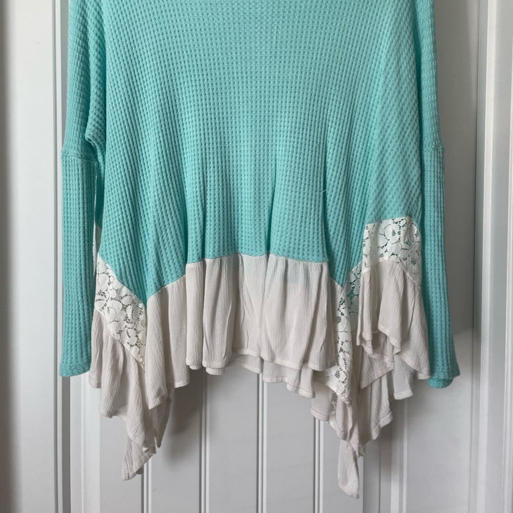 Mint green shirt
